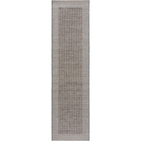 In- & Outdoor Runner River Beige/Blue 67x240 cm
