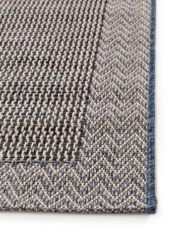 In- & Outdoor Runner River Beige/Blue 67x240 cm