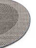 In- & Outdoor Round Rug River Beige/Blue ø 130 cm round