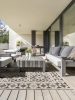 In- & Outdoor Rug River Beige/Blue 133x190 cm