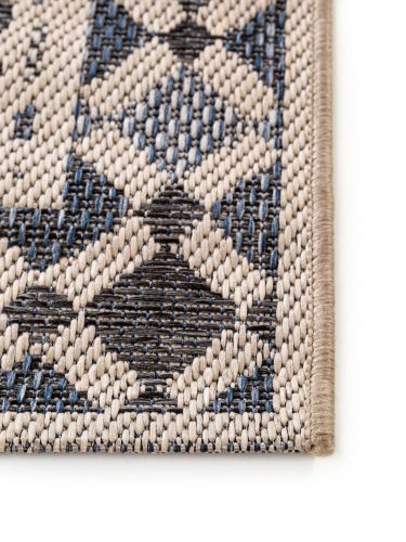 In- & Outdoor Rug River Beige/Blue 133x190 cm