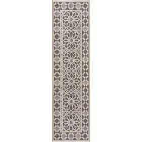 In- & Outdoor Runner River Beige/Blue 67x240 cm
