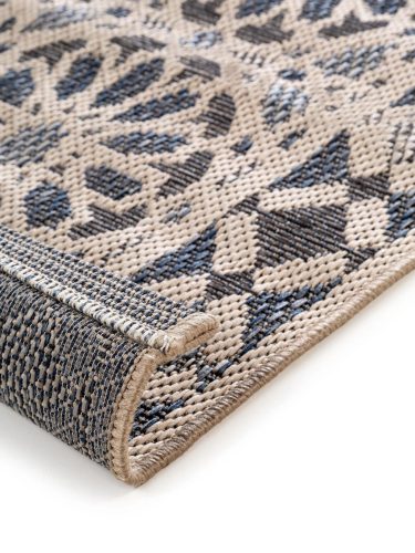 In- & Outdoor Runner River Beige/Blue 67x240 cm