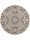 In- & Outdoor Round Rug River Beige/Blue ø 130 cm round
