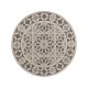 In- & Outdoor Round Rug River Beige/Blue ø 130 cm round