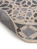 In- & Outdoor Round Rug River Beige/Blue ø 130 cm round