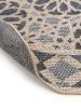 In- & Outdoor Round Rug River Beige/Blue ø 130 cm round