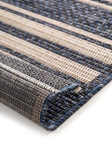 In- & Outdoor Rug River Beige/Blue 100x150 cm