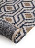 Pamut szőnyeg Cooper kék/sárga 15x15 cm Sample