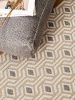 Pamut szőnyeg Cooper Taupe 15x15 cm Mintadarab