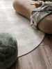 Viszkóz szőnyeg kerek Nova világosszürke ¸ 120 cm kerek