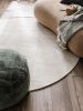 Viszkóz szőnyeg kerek Nova krém ¸ 120 cm kerek