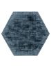 Viszkóz szőnyeg Hexagon Nova Blue 150x170 cm
