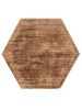 Viszkóz szőnyeg Hexagon Nova Brown 150x170 cm