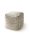 Handmade Wool Pouf Rocco Beige/Black 45x45x45 cm