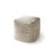 Handmade Wool Pouf Rocco Beige/Black 45x45x45 cm