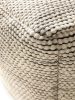 Handmade Wool Pouf Rocco Beige/Black 45x45x45 cm