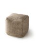Handmade Wool Pouf Rocco Taupe 45x45x45 cm