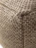 Handmade Wool Pouf Rocco Taupe 45x45x45 cm