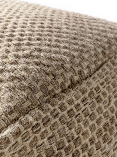 Handmade Wool Pouf Rocco Taupe 45x45x45 cm