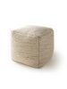 Handmade Wool Pouf Rocco Cream 45x45x45 cm