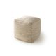Handmade Wool Pouf Rocco Cream 45x45x45 cm