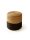 Handmade Jute Pouf Jutta Light Brown/Black 40x40x40 cm