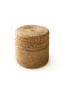 Handmade Jute Pouf Jutta Light Brown 40x40x40 cm
