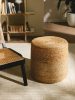 Handmade Jute Pouf Jutta Light Brown 40x40x40 cm