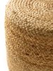 Handmade Jute Pouf Jutta Light Brown 40x40x40 cm