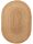 Juta szőnyeg Oval Jutta Light Brown 160x230 cm