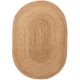 Jute Rug Oval Jutta Light Brown 160x230 cm