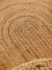 Jute Rug Oval Jutta Light Brown 160x230 cm