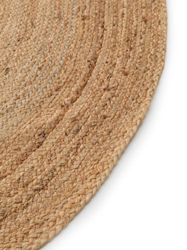 Jute Rug Oval Jutta Light Brown 160x230 cm