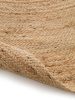 Jute Rug Oval Jutta Light Brown 160x230 cm
