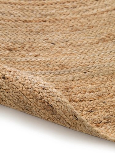 Jute Rug Oval Jutta Light Brown 160x230 cm