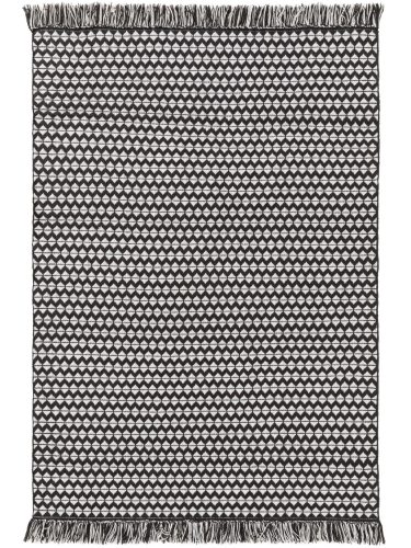 Kül- és beltéri szőnyeg Morty Black/White 80x150 cm