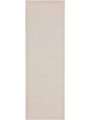 Kül- és beltéri futószőnyeg Naoto White 80x240 cm