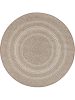 In- & Outdoor Round Rug Metro Cream/Taupe ø 120 cm round