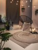 In- & Outdoor Round Rug Metro Cream/Taupe ø 120 cm round