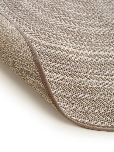 In- & Outdoor Round Rug Metro Cream/Taupe ø 120 cm round