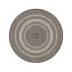 Kül- és Beltéri kerek szőnyeg Metro Black/White ø 120 cm round