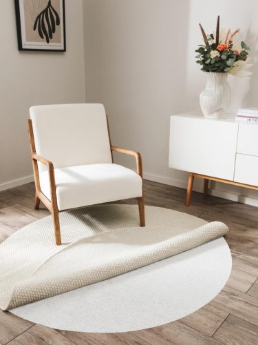 Rug Underlay Prima White ø 70 cm round
