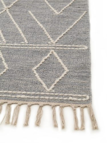 Cotton Rug Sydney Light Grey 80x150 cm
