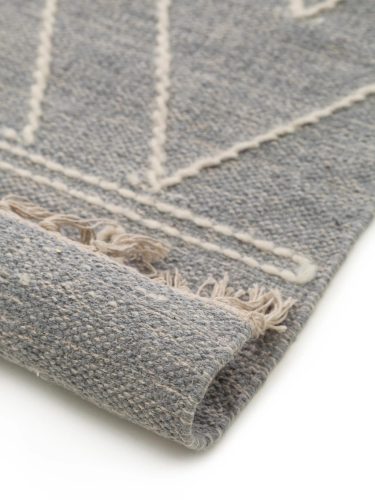 Cotton Rug Sydney Light Grey 80x150 cm
