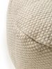 Handmade Wool Pouf Rocco White 55x55x30 cm
