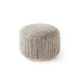 Handmade Wool Pouf Rocco Beige/Black 55x55x30 cm