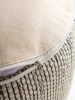 Handmade Wool Pouf Rocco Beige/Black 55x55x30 cm