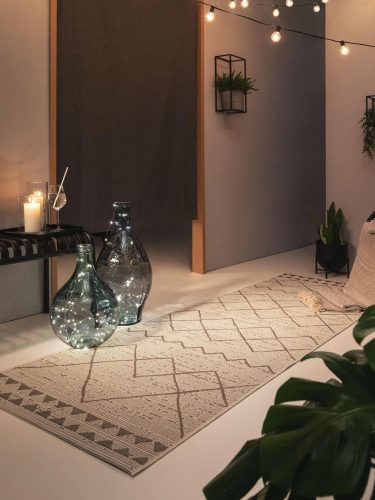 In- & Outdoor Runner Metro Cream/Beige 80x240 cm