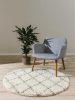 Shaggy rug Soho Cream ø 120 cm round
